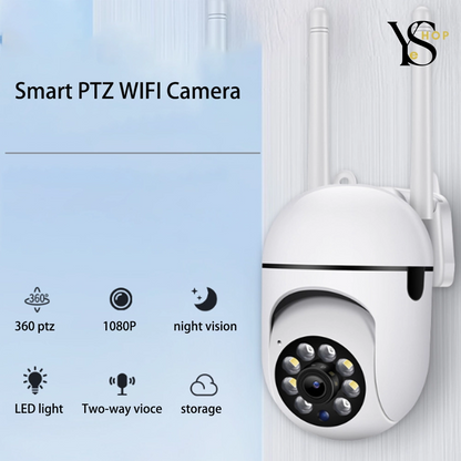 Îmbunătățiți-vă securitatea cu camera IP Wifi 360° – Model la modă cu vedere nocturnă și 1 milion de pixeli pentru protecție în interior/exterior | YeuroShop