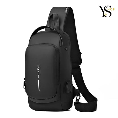 Viaje con confianza: bolso de hombro antirrobo Geestock con puerto de carga USB: manténgase seguro y conectado | YeuroShop