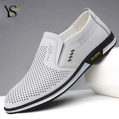 Completa tu look de verano con estos zapatos de piel de primera calidad para hombre: mocasines de diseño y mocasines casuales versátiles, perfectos para cualquier ocasión | YeuroShop