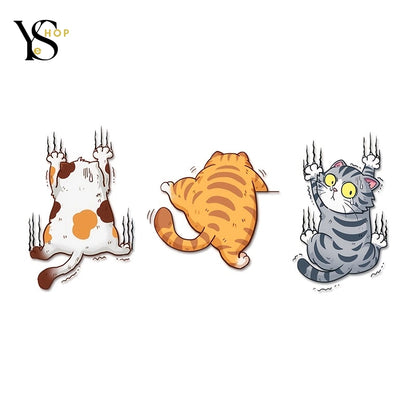 Add a Touch of Whimsy with Our Cool Fun Car Stickers – Adorable Cartoon Cats for Cars, Motorcycles, and More