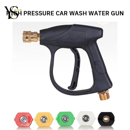 Achieve a Sparkling Clean with Our High Pressure Car Wash Water Sprayer – Durable Aluminum Core and Versatile Five-Color Nozzle | YeuroShop