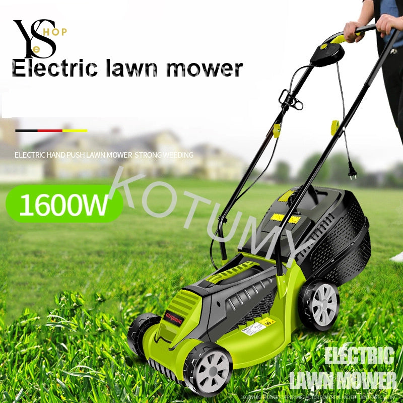 1600W Battery-Powered Electric Mower – Perfect Lawn Care in Peace and Without Effort