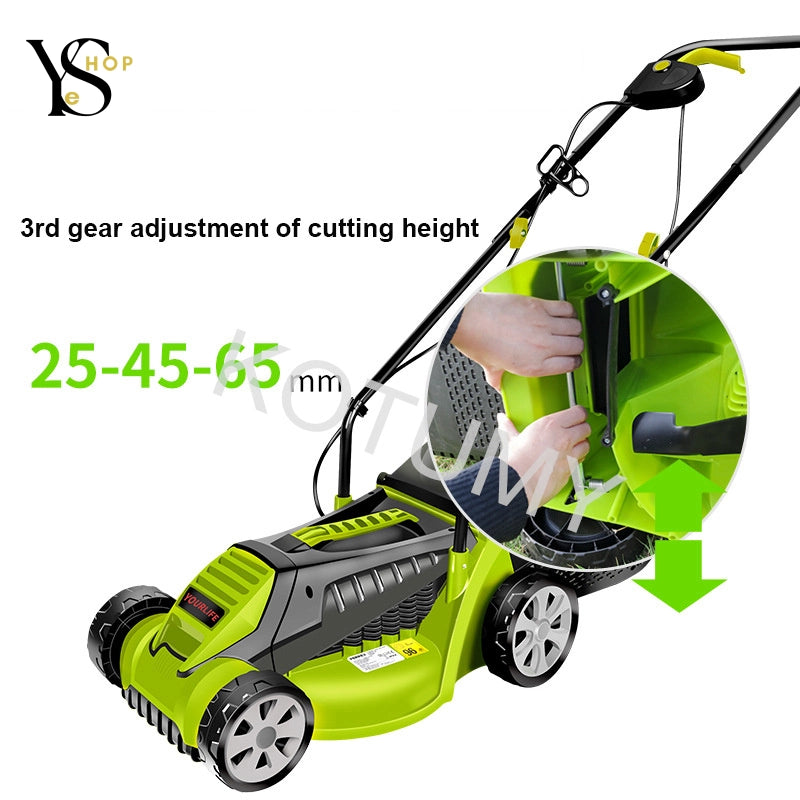 1600W Battery-Powered Electric Mower – Perfect Lawn Care in Peace and Without Effort