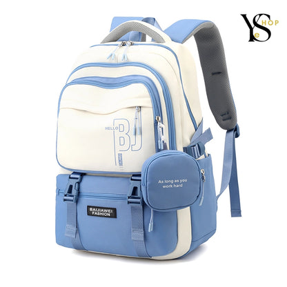 Mochilas escolares impermeables con monedero para niñas | Mochilas elegantes para adolescentes y niños | YeuroShop