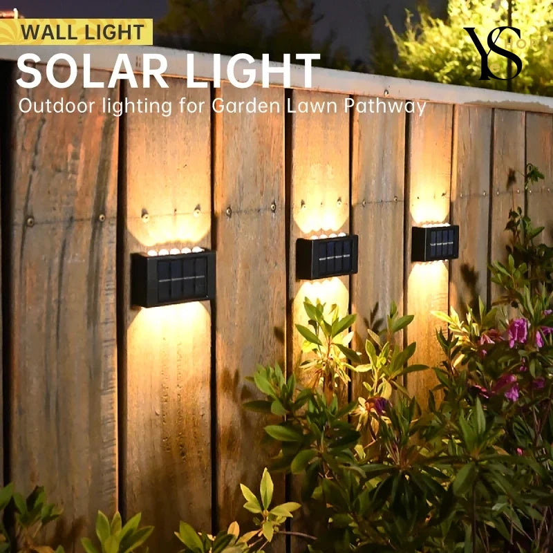 Trendy Solar Wall Lamp | Waterproof Outdoor Up and Down Light for Home and Garden | YeuroShop