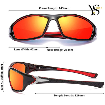 Protect Your Eyes with High Definition Polarized Sunglasses - UV400 Shield for Ultimate Sport and Driving Comfort | YeuroShop