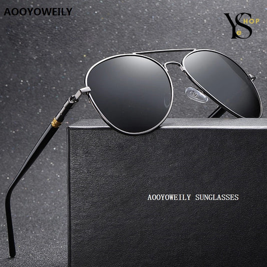 Discover Elegance with Our Vintage Black Pilot Polarized Sunglasses – Luxury UV400 Shades for Both Men & Women | YeuroShop