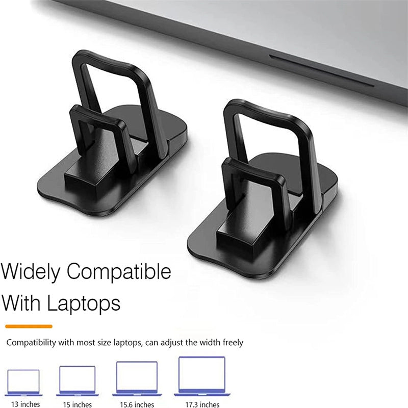 Adjustable Folding Laptop Stand - Ultra-Thin Mini Legs, Portable Support for MacBook & Notebook Cooling | YeuroShop