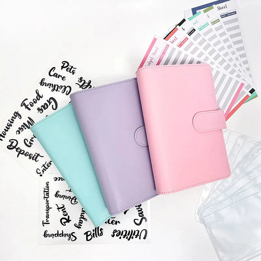 A6 Budget Planner with 8 Zipper Envelopes and Stickers – Cash System Organizer | YeuroShop