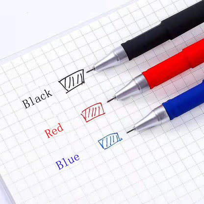 Juego de bolígrafos de gel con recargas, color negro, azul y rojo, diseño de estilo japonés y punta redonda de 0,5 mm | YeuroShop