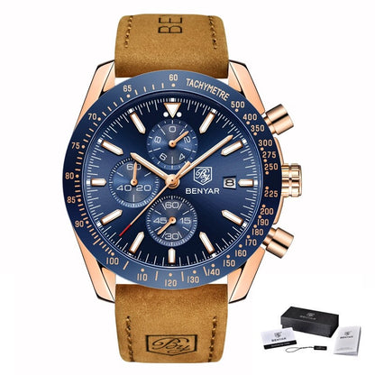 Men's Watch – Silicone Strap, Waterproof, Sporty, Quartz Chronograph, Military Style | YeuroShop