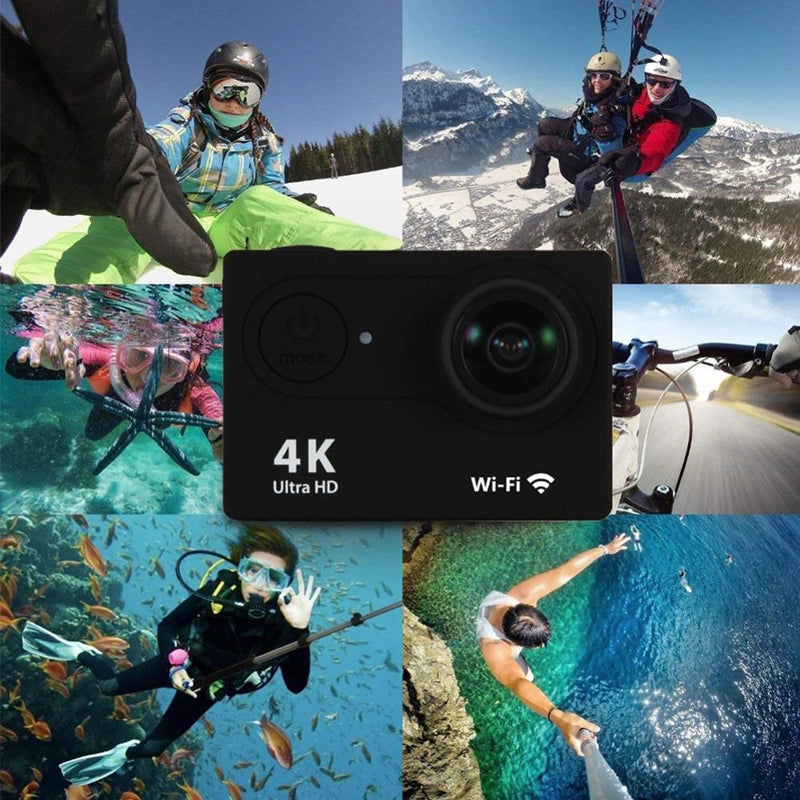 Caméra d'action Ultra HD 4K/30fps avec WiFi et boîtier étanche | YeuroShop