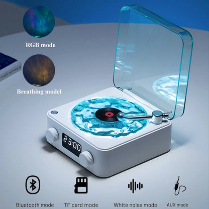 Mini Retro White Noise Bluetooth Speaker with RGB Light | YeuroShop