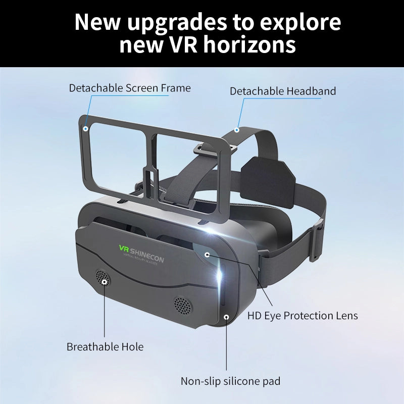 VR Glasses Virtual Reality Headset with 3D Lenses | YeuroShop