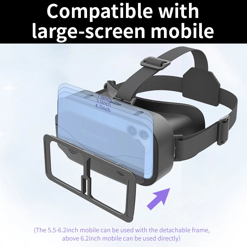 VR Glasses Virtual Reality Headset with 3D Lenses | YeuroShop