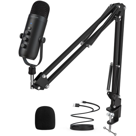 Professional USB Streaming Podcast Microphone with Boom Arm | YeuroShop