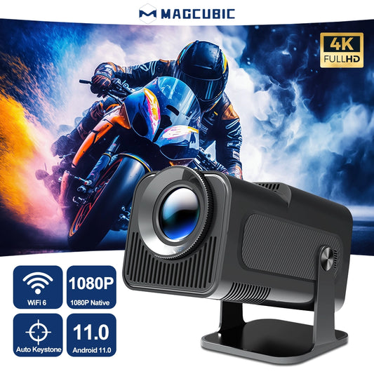 Tragbarer Magcubic Android 11 4K 1080P-Projektor mit Dual WiFi6 und BT5.0 | YeuroShop