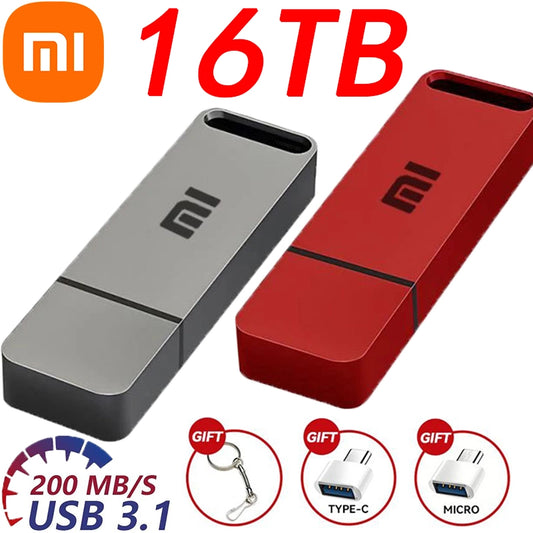 فلاشة USB OTG 3.1 معدنية بسعة 16 تيرابايت | YeuroShop