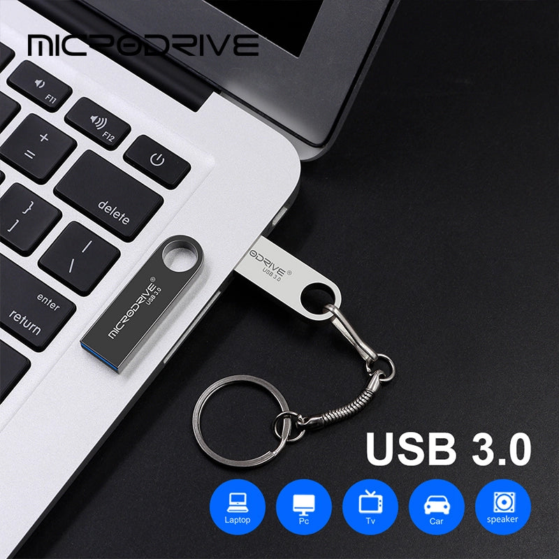 فلاشة USB 3.0 معدنية | 128 جيجابايت، 256 جيجابايت، 512 جيجابايت | وصل حديثًا | YeuroShop