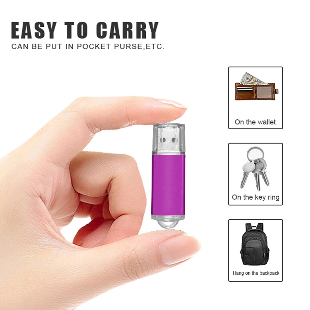 Kolorowy metalowy dysk flash USB 2.0 | 32 GB, 64 GB, 16 GB, 1 GB | YeuroShop