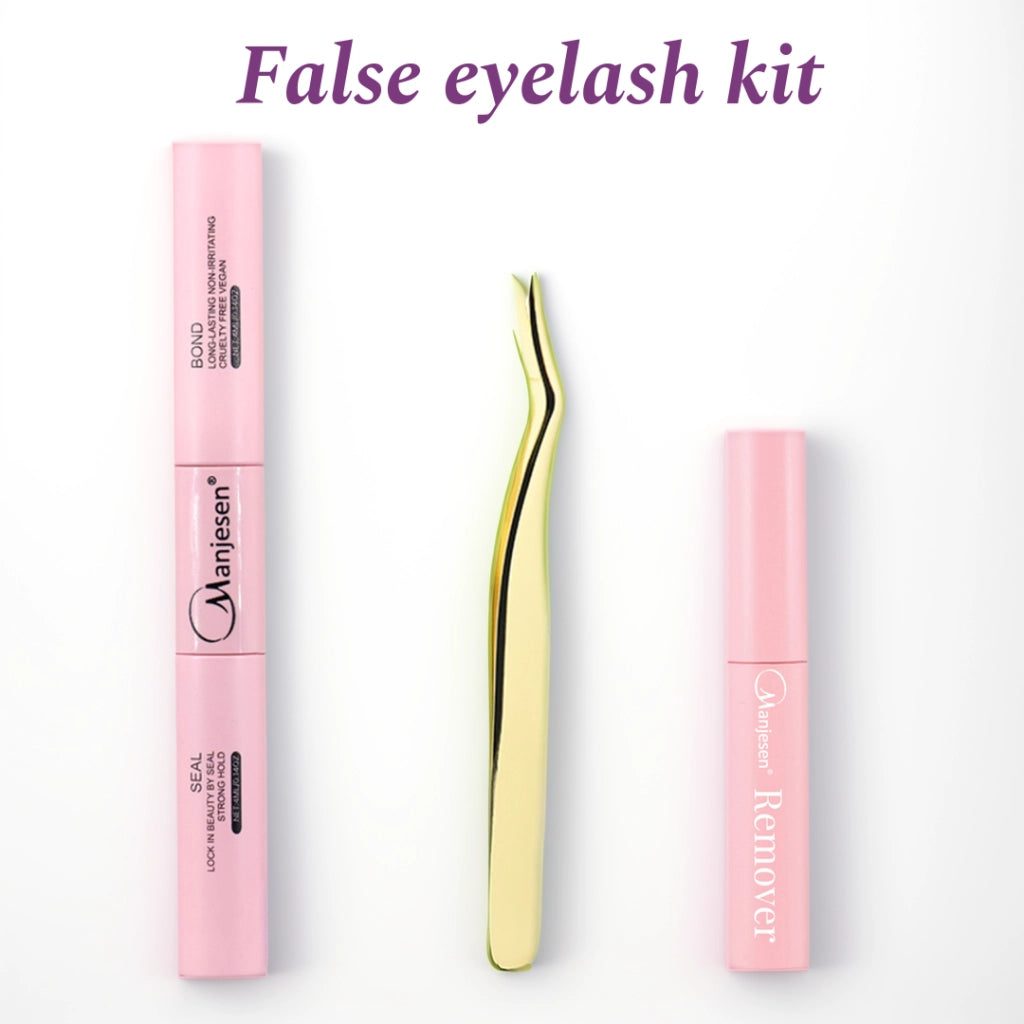 Kit complet d'extensions de cils : colle, dissolvant et applicateur | YeuroShop