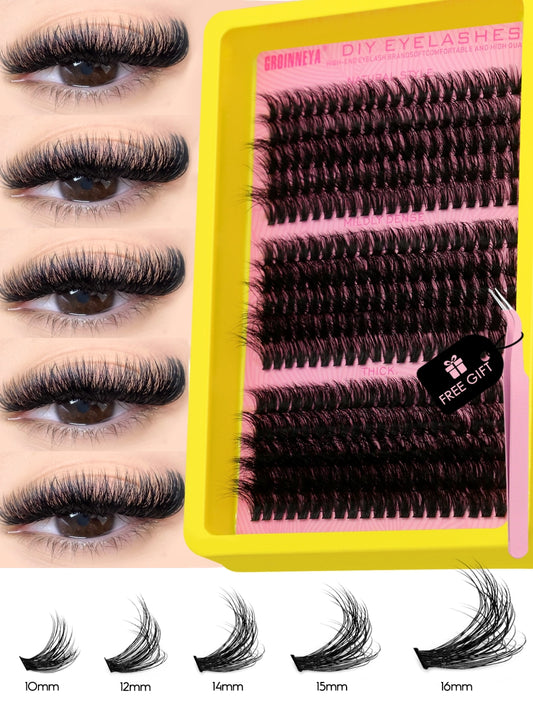 Mixed Volume Cluster Lash Collection - Fake Mink Eyelash Extensions | YeuroShop