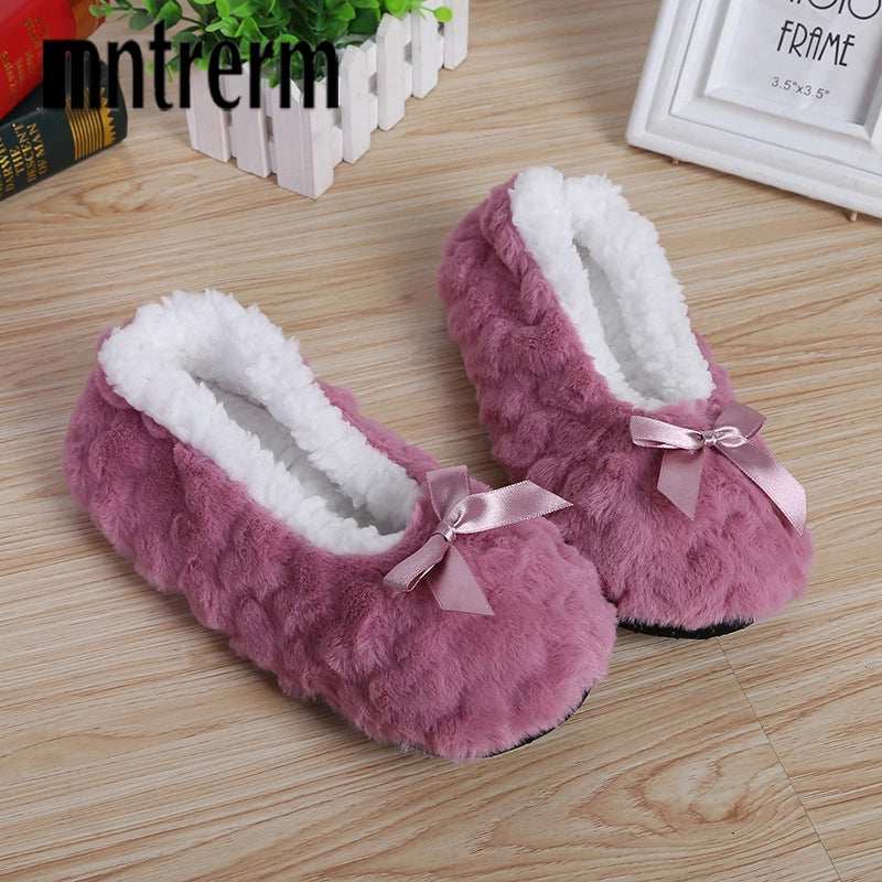 Mntrerm Nuove graziose pantofole da interno per la casa – Pantofole calde e morbide in peluche antiscivolo per donna | YeuroShop