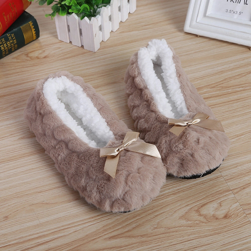 Mntrerm New Cute Indoor Home Slippers – Warm Soft Plush Non-slip Slippers for Women | YeuroShop