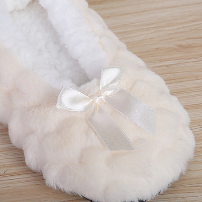 Mntrerm New Cute Indoor Home Slippers – Warm Soft Plush Non-slip Slippers for Women | YeuroShop