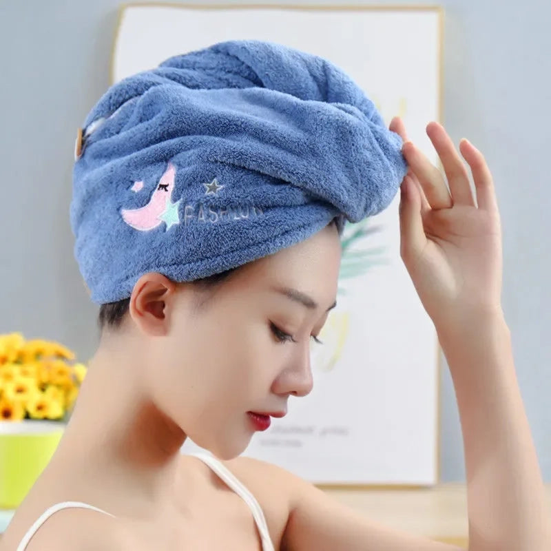 Serviette magique en microfibre à séchage rapide pour cheveux – Bonnet turban doux pour femmes | YeuroShop