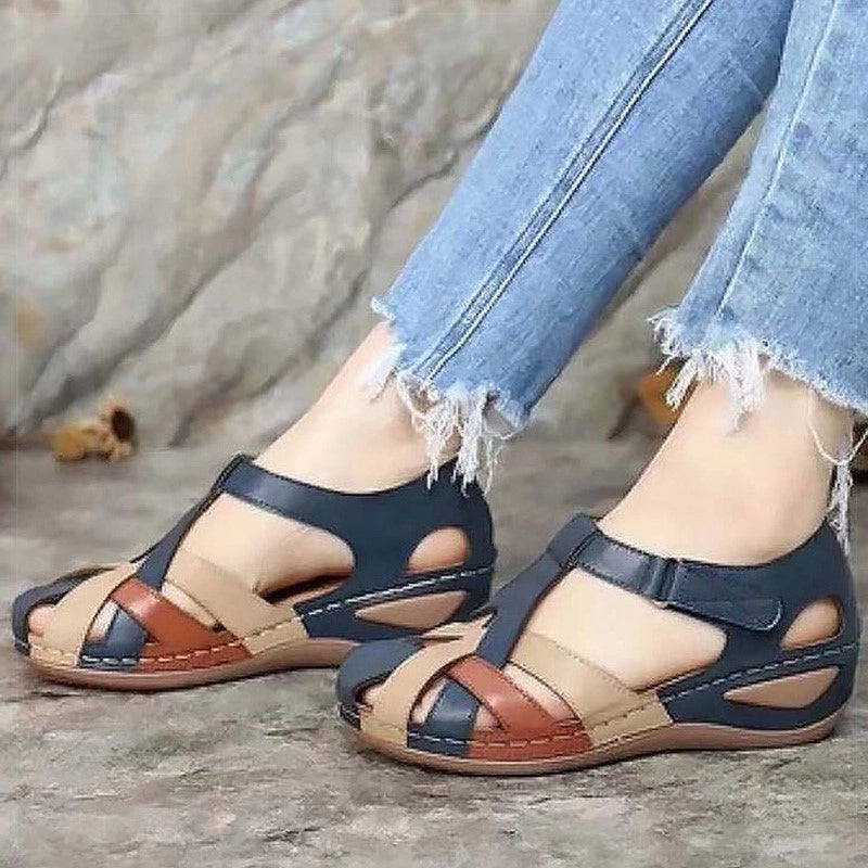 Sandalias elegantes de verano para mujer: tacones bajos suaves, calzado ligero para mujer | YeuroShop