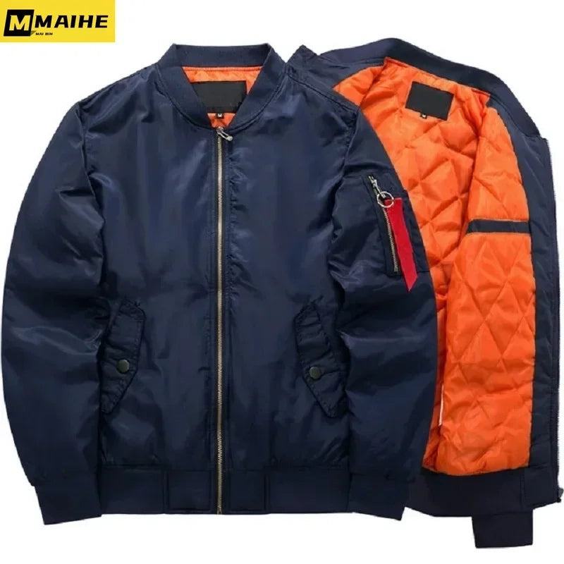 Cazadora bomber MA1 Pilot para hombre: estilo y calidez para otoño e invierno | YeuroShop