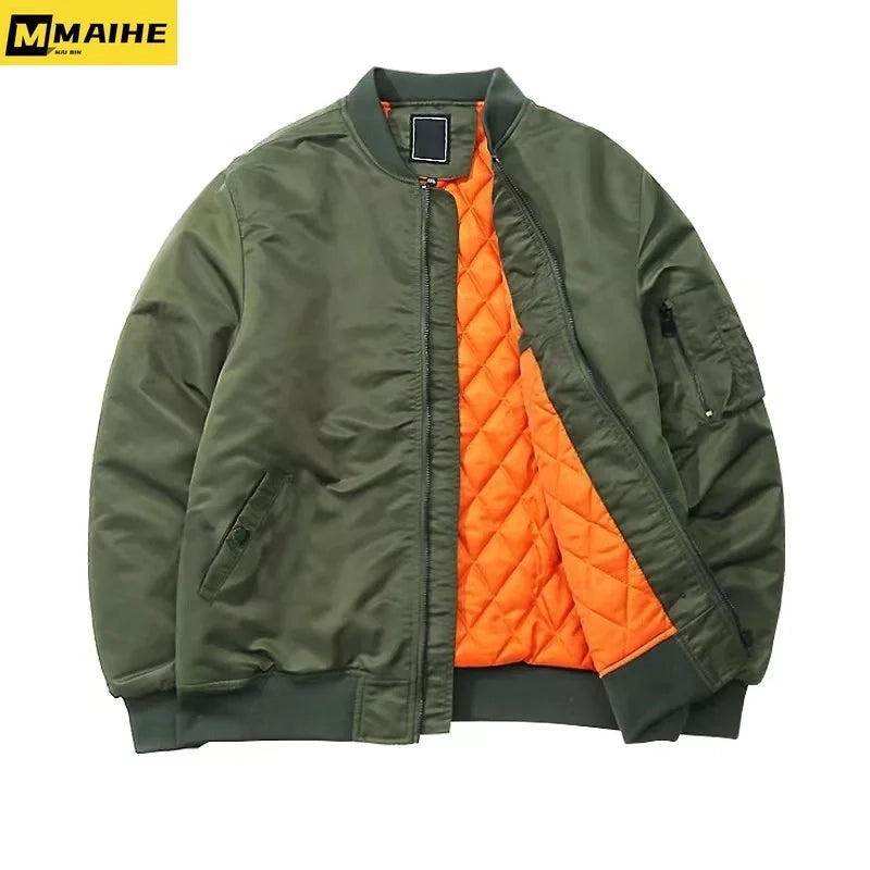 Cazadora bomber MA1 Pilot para hombre: estilo y calidez para otoño e invierno | YeuroShop