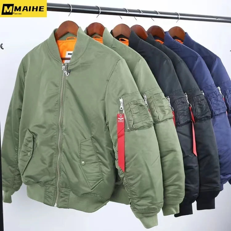 Cazadora bomber MA1 Pilot para hombre: estilo y calidez para otoño e invierno | YeuroShop