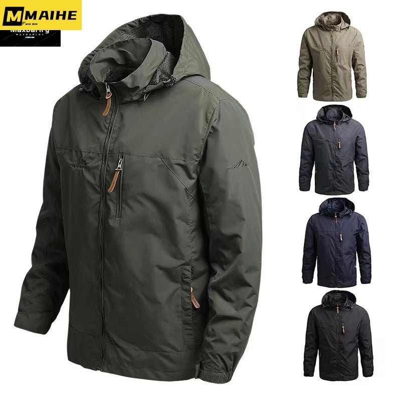 Gorpcore Militärische Taktische Jacke für Herren – Wasserdichte Windjacke für den Herbst mit mehreren Taschen | YeuroShop