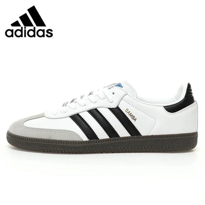 Chaussures de skateboard Adidas Originals Samba Low unisexes en cuir vert vieilli | YeuroShop