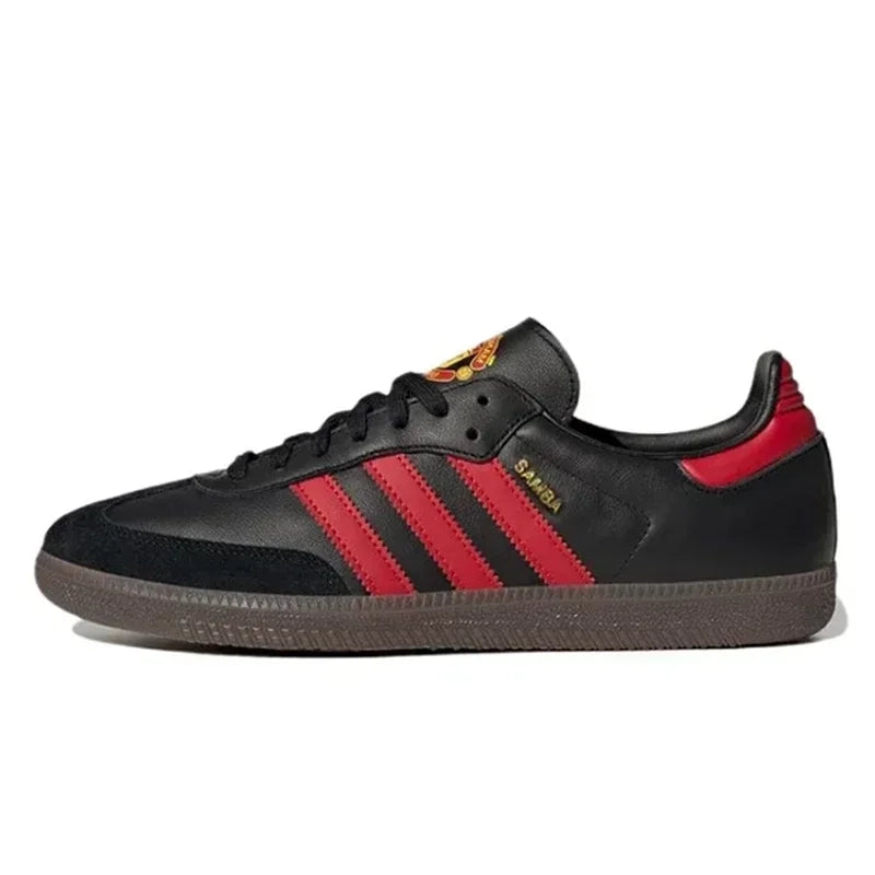 حذاء تزلج Adidas Originals Samba Low للجنسين باللون الأخضر من الجلد المدبوغ | YeuroShop