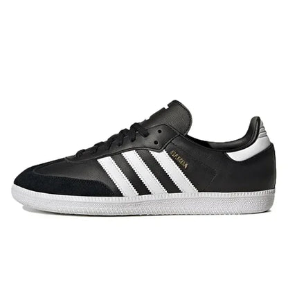 حذاء تزلج Adidas Originals Samba Low للجنسين باللون الأخضر من الجلد المدبوغ | YeuroShop