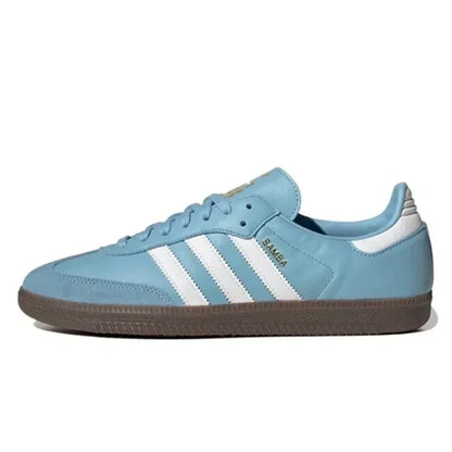 حذاء تزلج Adidas Originals Samba Low للجنسين باللون الأخضر من الجلد المدبوغ | YeuroShop