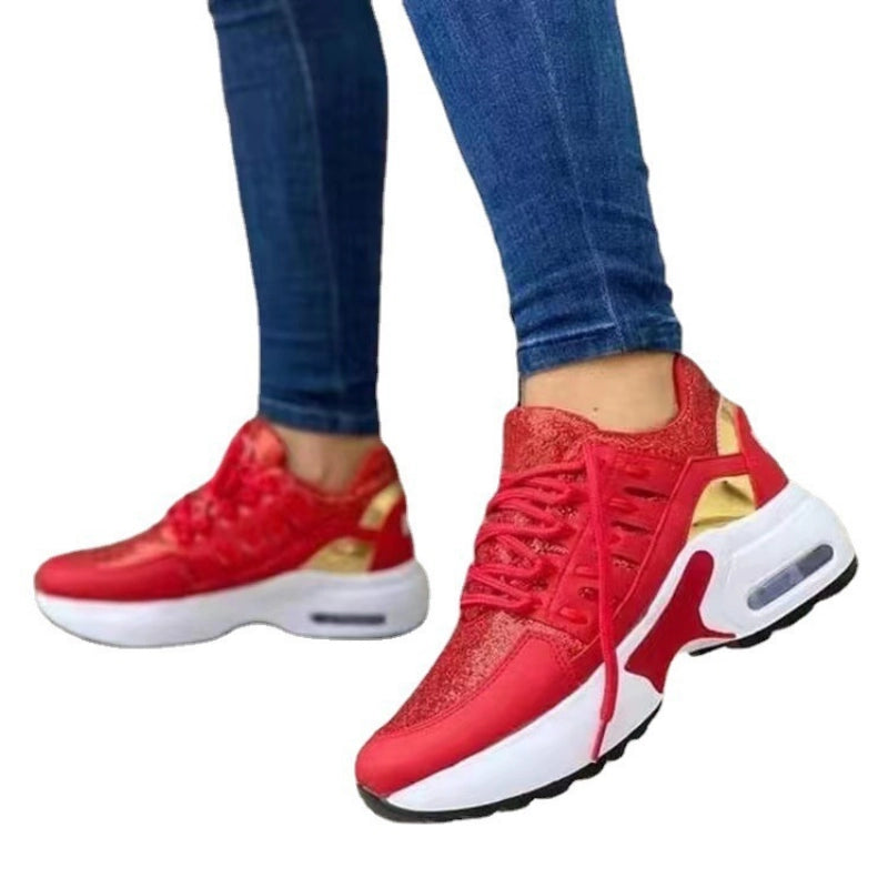 Zapatillas de mujer con suela gruesa: zapatillas de malla ligeras y transpirables | YeuroShop