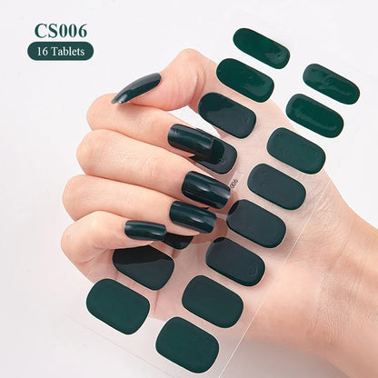 Ajoutez une touche de glamour à vos ongles avec nos autocollants à paillettes pour ongles à couverture complète. Créez un look personnalisé en un rien de temps, sans effort ! | YeuroShop