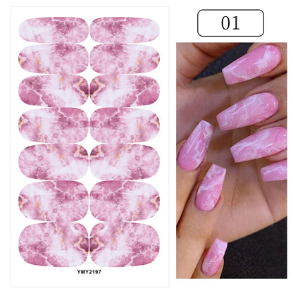 Add a touch of glamour to your nails with our full cover glitter nail stickers. Create a personalized look in no time, effortlessly! | YeuroShop