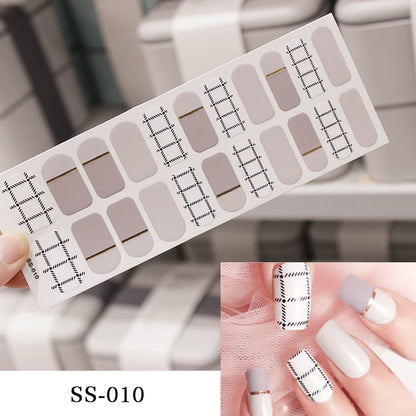 Add a touch of glamour to your nails with our full cover glitter nail stickers. Create a personalized look in no time, effortlessly! | YeuroShop