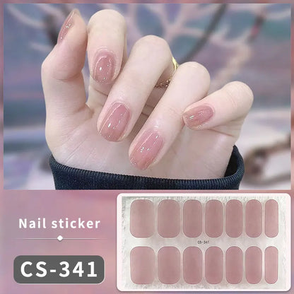 Add a touch of glamour to your nails with our full cover glitter nail stickers. Create a personalized look in no time, effortlessly! | YeuroShop