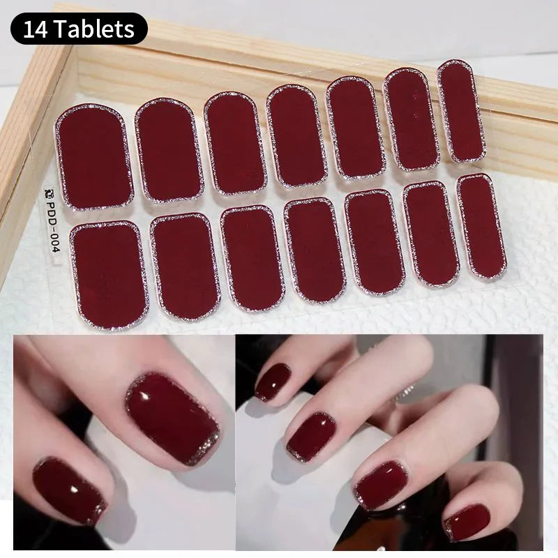 Verleihen Sie Ihren Nägeln mit unseren vollflächigen Glitzer-Nagelstickern einen Hauch von Glamour. Kreieren Sie im Handumdrehen und mühelos einen individuellen Look! | YeuroShop