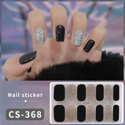 Verleihen Sie Ihren Nägeln mit unseren vollflächigen Glitzer-Nagelstickern einen Hauch von Glamour. Kreieren Sie im Handumdrehen und mühelos einen individuellen Look! | YeuroShop