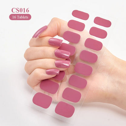 Ajoutez une touche de glamour à vos ongles avec nos autocollants à paillettes pour ongles à couverture complète. Créez un look personnalisé en un rien de temps, sans effort ! | YeuroShop