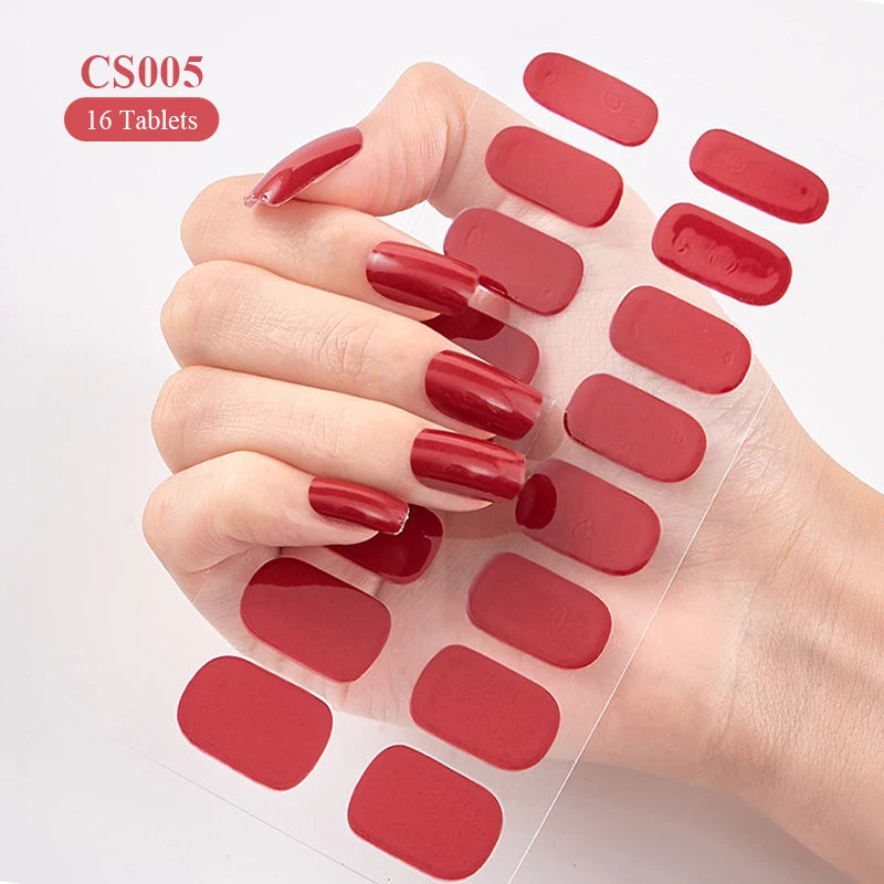 Ajoutez une touche de glamour à vos ongles avec nos autocollants à paillettes pour ongles à couverture complète. Créez un look personnalisé en un rien de temps, sans effort ! | YeuroShop