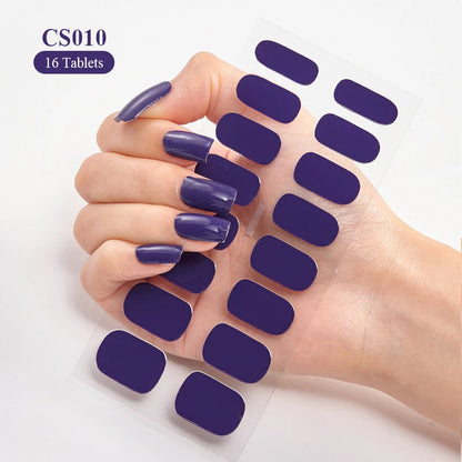 Add a touch of glamour to your nails with our full cover glitter nail stickers. Create a personalized look in no time, effortlessly! | YeuroShop