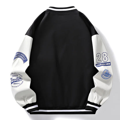 Spring and Autumn Baseball Jacket for Men – Trendy and Handsome with Plus Velvet Lining | YeuroShop